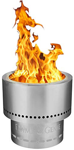 Hy-C FG-16-SS - Braciere a pellet, 34 x 33,5 x 32,5 cm, in acciaio inox