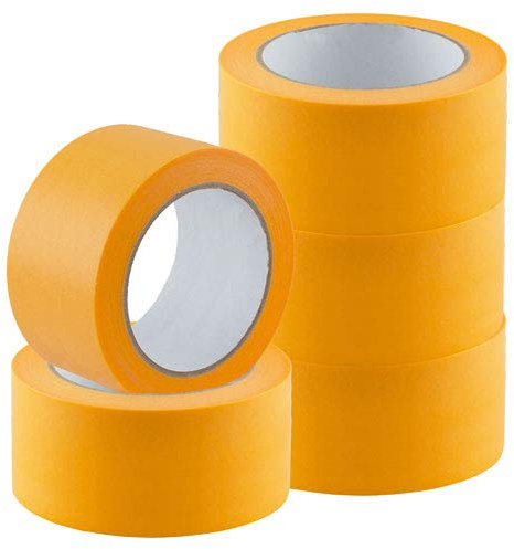 48x Goldband Malerkrepp Abdeckband Kreppband Abklebeband Malerband Malerbedarf 30mm x 50m