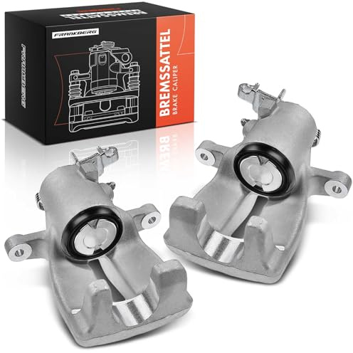 Frankberg 2x Bremssattel Bremszange Hinten Aluminiumguss Kompatibel mit Golf VI 5K1 S.C.I.R.O.C.C.O 137 138 A3 8P1 TT 8J3 Superb II 3T4 E.O.S 1F7 1F8 Replace# 8J0615423E