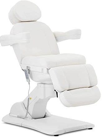 Physa Elektrische Kosmetikliege 4 Motoren 350 W 181 x 57 x 68-91 cm 150 kg weiß Behandlungsliege Kosmetikstuhl Therapieliege Tattooliege