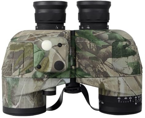 UPWONEC Grünes Profi-Fernglas Mit Kompassentfernung Und BAK4-Prisma, 23,5 Mm Großes Okular, 10 X 50 Hochleistungs-High-Definition-Teleskop, Leistungsstarke Funktion,B