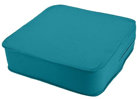 Stylelex Orthopädisches Sitzkissen Minimalist - 100% Baumwolle mit Kaltschaum-Schaumstoff - Qualitatives Stuhlkissen - Feste Qualität - Waschbar (1, Petrol, 40x40x10cm)