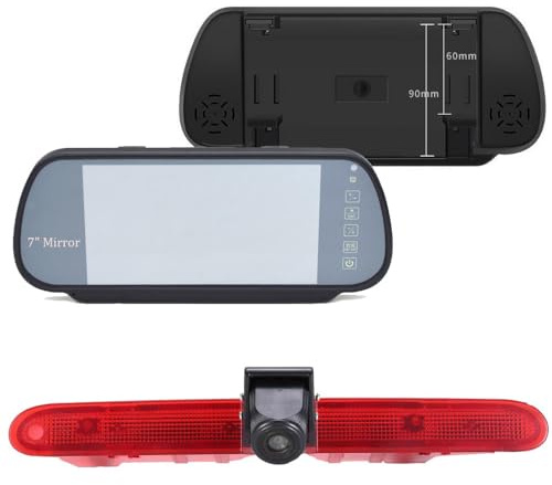 HD 170° Auto Transporter Einparkhilfe System Bremslicht Rückfahrkamera Rückfahrkamera mit Winkel Einstellbar Ersatz für Toyota Proace/Citroen Berlingo/Opel Combo/Limousine/Peugeot Partner Tepee/Rifter