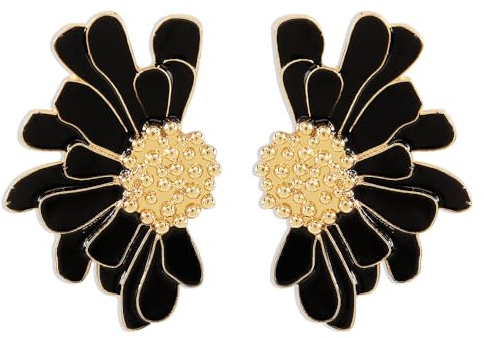 TTPSRY Pendientes de Flor Bohemios Colgantes de Pétalos Grandes, Joyería Personalizada para Uso Diario y Fiesta