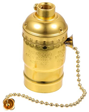 Homoyoyo Portalámparas Retro De Aluminio e Cremallera Adaptador De Portalámparas Para Iluminación Vintage Para Decoración De Interiores