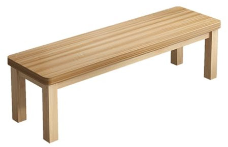 HARELA Esszimmer Sitzbank Massive Holzbank, Küchenbank im Landhaus Wohnzimmer Bank, für Flur, Wohnzimmer, Sitzbank Schlafzimmer, Schuhbank, Bank ohne Lehne(80 * 30 * 42cm/31.5 * 11.8 * 16.5in)