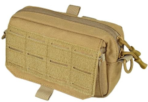Taktisk molle-påse, 1 000 D nylon vattentät verktygsväska pryl förvaringsväska med krok och ögla för väst ryggsäckar