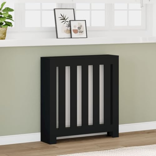 Générique Cache-radiateur Noir 78x20x82 cm Bois d'ingénierie,Accessoires pour appareils électroménagers,Accessoires pour radiateurs-852727