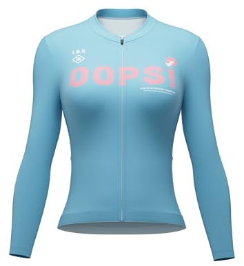 INBIKE Radtrikot Fahrradtrikot Damen Langarm mit 3 Taschen Atmungsaktiv Schnelltrocknend Fahrradsport Frauen WL535