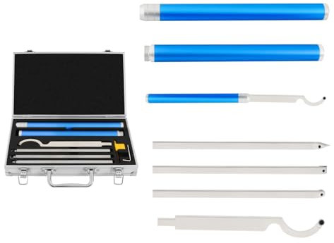 8PC Carbide Tipped Wood Lathe Turning Tools Set Lathe Roughing and Finishing Hollowing Tool Wood Turning Chisels for Lathe with Carbide Cutters, Suitcase for Woodturning