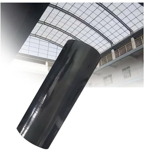 Pannello di copertura in policarbonato grigio FRP per serre fai da te, giardino, garage, balcone, giardino d'inverno, 100 cm x 800 cm, resistente, resistente ai raggi UV, facile installazione