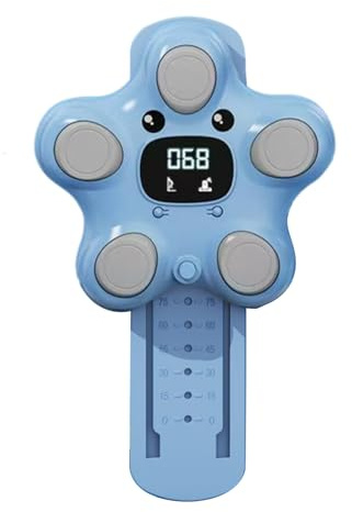 Entrenador de salto vertical, rastreador digital, tabla de estrías, panel de salto de ejercicio sensible, guía de crecimiento ajustable montada en la pared para diversión de fitness para niños