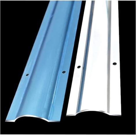 Goulotte pour câbles en acier inoxydable, cache-câbles argenté, gouttière pour câbles en acier inoxydable pour bureau, plafond, coin, sol et mur, 1 m de long, décoratif, pour la gestion d