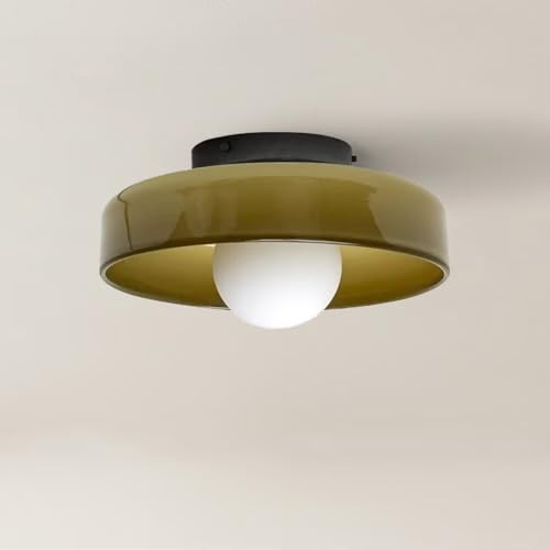 GUANSHAN Retro-Bauhaus-Glas-Deckenleuchte, Vintage-Macaron-Kronleuchter, romantische und schöne Wandleuchte für Eingang, Flur, Balkon