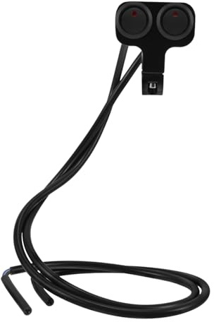 BESTOYARD Interruptor Doble para Motocicleta de Aleación de Aluminio con Luz Indicadora Resistente al Agua Compatible con Manillar para Faros y Luces Auxiliares Motos Atv y Scooters