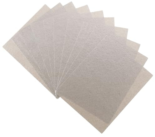 VERDANVERSE 10 Piezas Placas de Mica para Microondas Repuestos Resistentes al Calor Cubierta de Guía de Ondas Aislante para Reparación y Mantenimiento Cocina