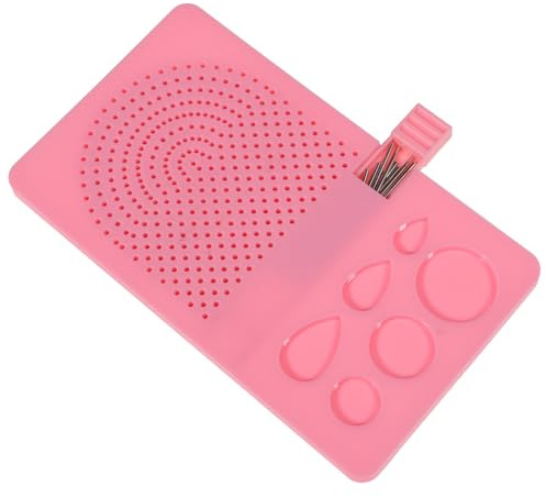 SUPVOX Strumento per Quilling di Carta con 20 Aghi in Acciaio e Base Antiscivolo in ABS per Supportare la Creazione di Diverse Forme su Biglietti e Decorazioni
