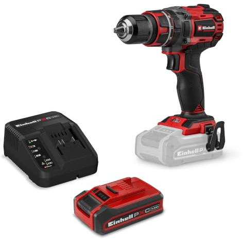 Einhell Professional Akku-Schlagbohrschrauber TP-CD 18/60-T Li-i BL | PXC | 18 V | Brushless | 60 Nm | Schlagbohrfunktion | 13-mm-Metallbohrfutter | 2-Gang | 4,0 Ah PXC+ Akku & Ladegerät