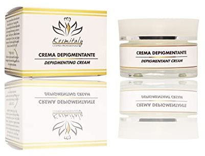 Crema Depigmentante Antimacchie - Acido Cogico ad Effetto Schiarente della Pelle. Efficace sulle Macchie dovute a una iper stimolazione di Melanina di qualunque tipo. Filtri UVA-UVB - 50 ml