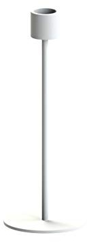 Cooee Design Kerzenleuchter Candlestick aus Metall in der Farbe Weiß, Maße: 8cm x 8cm x 21cm, HI-029-01-WH