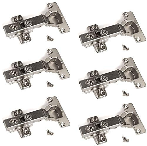6 x SOTECH Topfband T52 Eckanschlag mit Dämpfer + Kreuzplatte | Scharnier Topfbänder Topfscharniere (Einzeln und als 6er, 10er, 20er oder 30er Set erhältlich!)