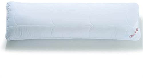 CelinaTex First Class Seitenschläferkissen 40 x 200 cm weiß Mikrofaser Stillkissen Schwangerschaftskissen Kopfkissen