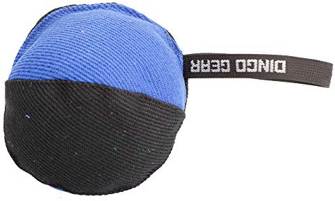 Dingo Gear Trainings-Spielzeug Bäll 16 cm Schwarz-Blau French Material Nylcott Training Spiel Apport IGP Obedience S02792