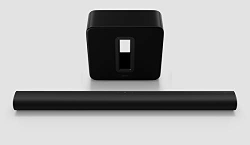 Sonos ARC Set | Barra de Sonido + Sub Negro – Elegante Barra de Sonido Premium para Sonido cinematográfico – con Dolby Atmos, Apple AirPlay2, Control por Voz, Incluye Sub