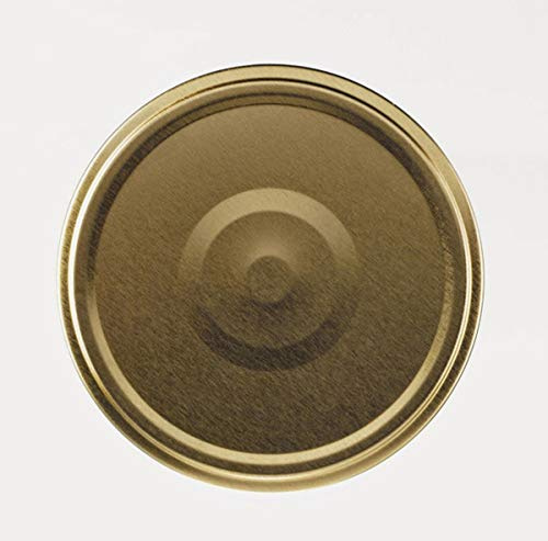 Lot de 36 capsules couvercles bouchons 82 mm dorées Stérilisables avec Flip pour pots et bocaux en verre﻿ - IRIOS -