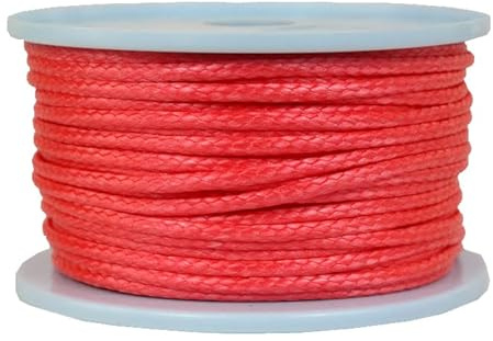 Dyneema Corde tressée en Dyneema Rouge Diamètre 4 mm 50 m