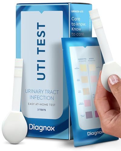 Urinary Tract Infection Urine Test Strips | UTI Test Strips for Women & Men | High Precision Leukocyte and Nitrite Testing at Home | Individually Packed and Bigger Strip (3)
