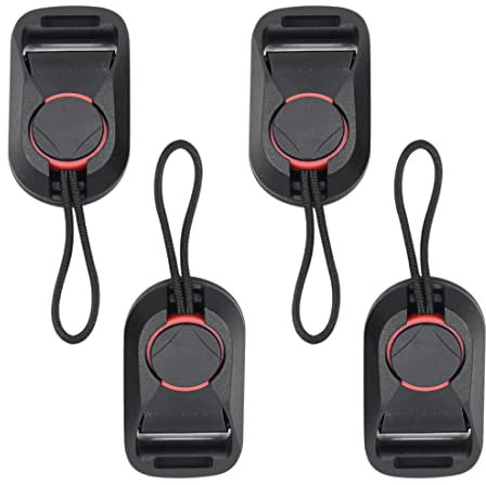 REQAG 4 Stück Kameragurt Adapter Kamera Schnellverschluss Kameragurt Schnalle Kamera Schnalle Kamera Nacken Schultergurt Adapter Schnellverschlussschnallen Schnelltrennclips für Kameragurte