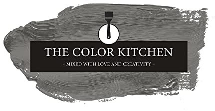 Livingwalls THE COLOR KITCHEN universelle Wandfarbe - Malerfarbe für Wohnräume und Arbeitszimmer - matte Innenfarbe in Grau - 5l Deckfarbe in TCK1013