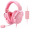 Redragon H376 Aurora Wired Gaming Headset, Virtueller 7.1 Surround Sound, 40mm Treiber, in-line Steuerung mit EQ Modus, Over-Ear Kopfhörer für PC/PS5/XBOX/NS, Rosa