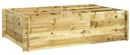 Youuihom Fioriere da Giardino Cassette per la Coltivazione di Ortaggi Letto Rialzato 150x100x40 cm in Legno Impregnato Adatto a Giardini, Balconi, Cortili e Parchi