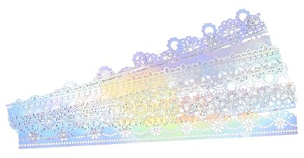 Lurrose 10stücke Teiliges DIY Bastelspitzenpapier Für Scrapbooking Dekorative Lochmuster-Papiere Für Alben Karten Umschläge Und Kreative Handarbeit Umweltfreundlich Und Langlebig