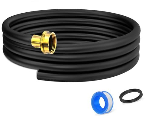 16FT Dehumidifier Drain Hose with 3/4 Inch FHT Connector, featuring Rust-Resistant Brass Fittings for Leak-Proof Connection, Perfectly Compatible with Most Dehumidifier Brands（7 Length Options）