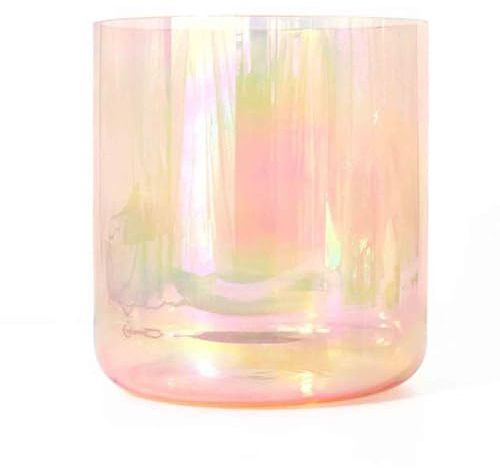Alchemie Kristall Klangschale 432Hz für Yoga, Meditation und Klangheilung, Quarzchakra-Schale mit Acryl-Schläger und O-Ring,8-Fnote
