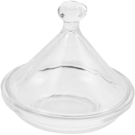 Mikinona Bol Verre Avec Couvercle Assiette à Dessert Décoratif Plateau De Service Transparent Pot à Gâteaux Pour Buffet Présentoir à Fruits Moderne