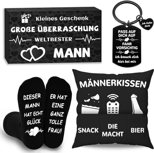 YUNYAKARSA Lustige Geschenke für Männer, Geburtstagsgeschenk für Männer Ehemann Freund, Originelles Männergeschenke zum Geburtstag Weihnachten Hochzeitstag Valentinstag Jahrestag Vatertag Männertag