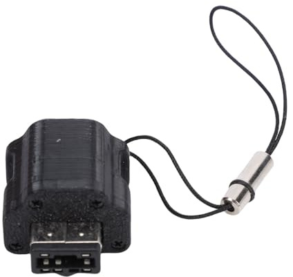 Luocute SP Game Console Hörlurar Jackadapter, Typ C Laddningsport 3.5mm Ljudomvandlare med Anti -förlust Hängande Rep för SP -spelkonsol (BLACK)