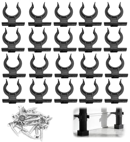 20 Stück Sockelleisten Clips Küche Küchensockel Befestigung Clips Sockelleiste KüChe Clip Mit 50 Schrauben Befestigungsclips für 32-36mm KüChenfüße