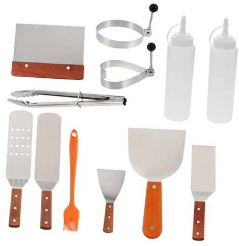 DECOMELODY Ustensiles pour Barbecue Réutilisables Outils de Cuisson pour Barbecue Extérieur Kit Portable