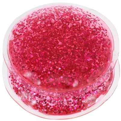 minkissy 2 Stück Kühlende Augenklappe mit Gel für Migräne Linderung und Schlafhilfe Wiederverwendbar Rot aus PVC und Glycerin für Hotel und Zug Reisen