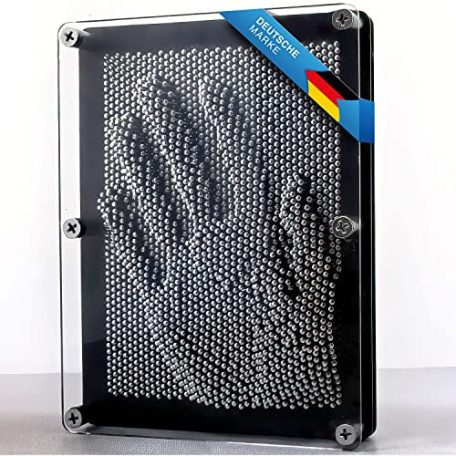 GOODS+GADGETS 3D Tableau à Clous Pinart Tableau Pinpressions Sculpture Jouet rétro avec Clous métalliques 20 x 15 cm