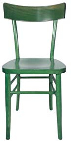 Sedam Srl Sedia Milano, Storica e Vintage, in Legno Massello, Vari Colori Disponibili, Ristorante Casa Cucina Sala Interno,0RDINE MINIMO 2 SEDIE, 100% Made In Italy (Verde, Anilina)