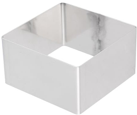 Kichvoe Molde De Galletas Para Hornear Anillos Para Hornear Mousse Galletas Cuadradas Anillos De Pastel Anillo De Pastelería De Mousse Molde De Galletas Embudo Anillo De Pastel