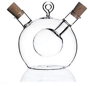 Hundnsney Olive Oil and Vinegar Dispenser 2 in Glass Bottle Oil and Vinegar Bottle with Cork Stopper