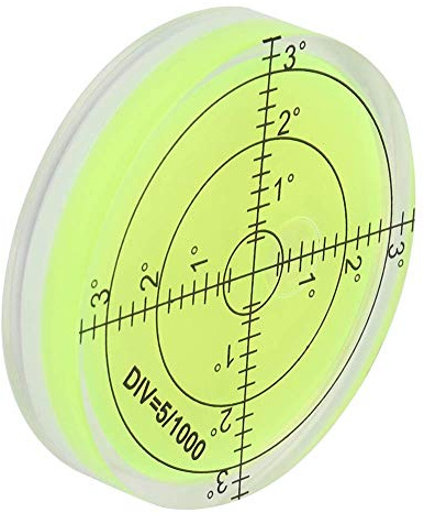 Tragbare Runde Wasserwaage, Runde Wasserwaage, Pro-Putt-Green-Reader, Abflussreinigerdüse 6803, Lagerklares Messwerkzeug, Kleine Wasserwaage für Elektronische Waage Zur Waage