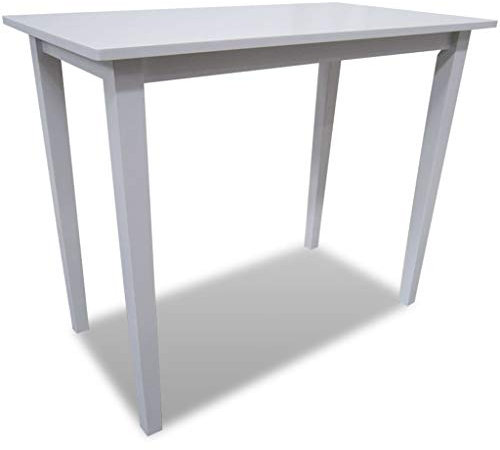 ZQQLVOO Esszimmertisch Kitchen Table Konferenztisch Lounge Bartisch Bartisch Holz Weiß